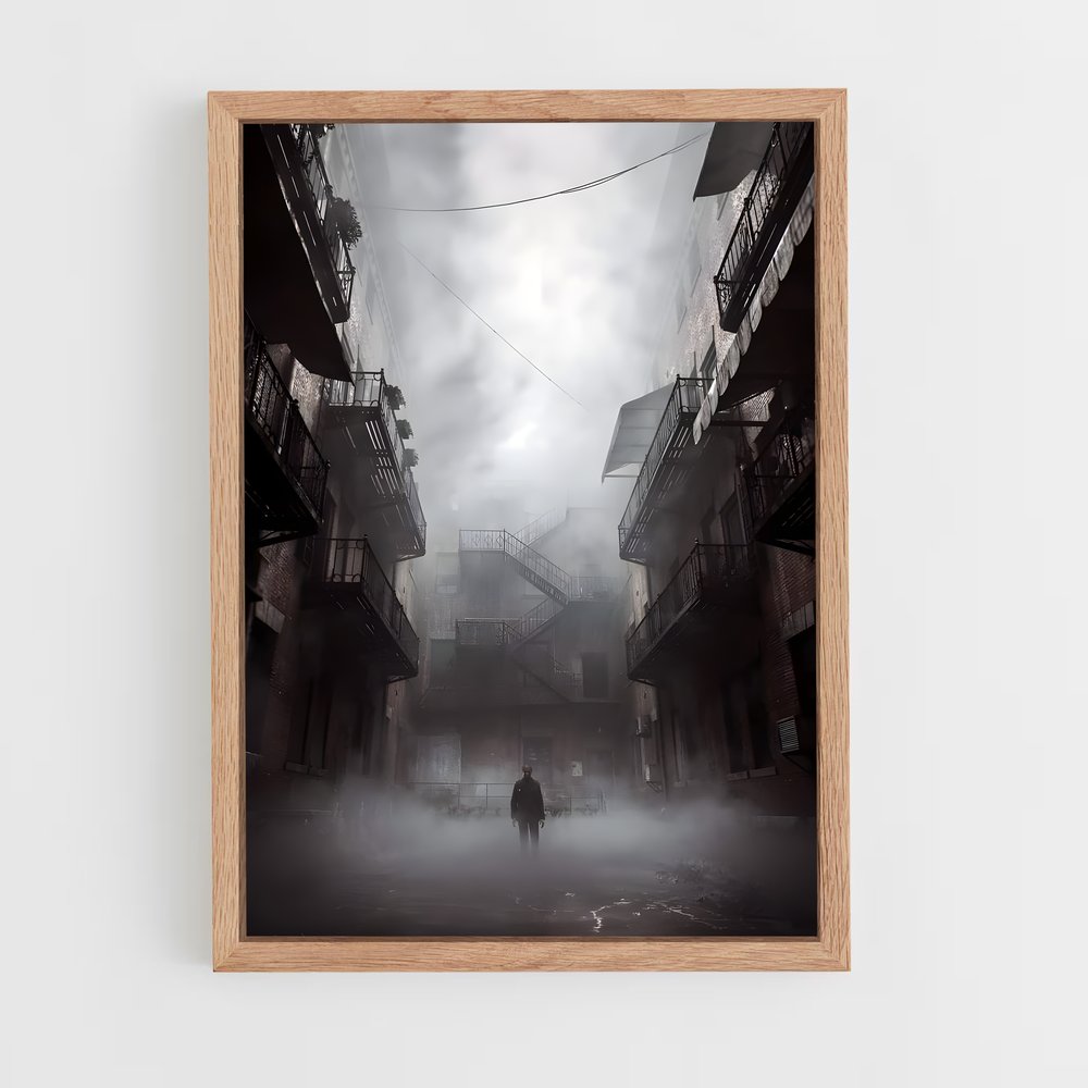 Poster L'Allée Brumeuse – affiche Silent hill (vue 4)